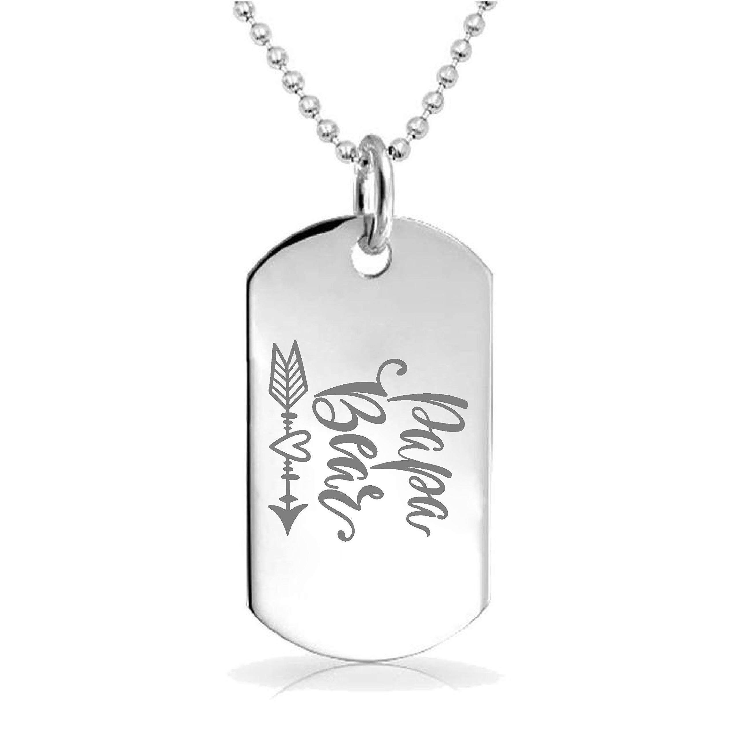 Custom Engraved Papa Bear Pendant Necklace - Personalized Charm Keychain for Jewelry, Bags & Gifts | Perfect for Father's Day, Anniversary & Birthday Presents