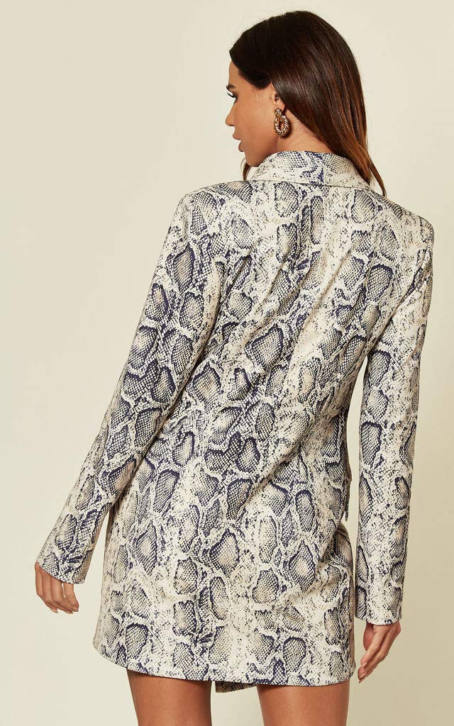 UNIQUE 21 Women's Luxe Stain-Resistant Asymmetric Blazer Dress - Elegant Casual Workwear for Office, Business Meetings & Special Events | Perfect for Professional Women & Formal Occasions