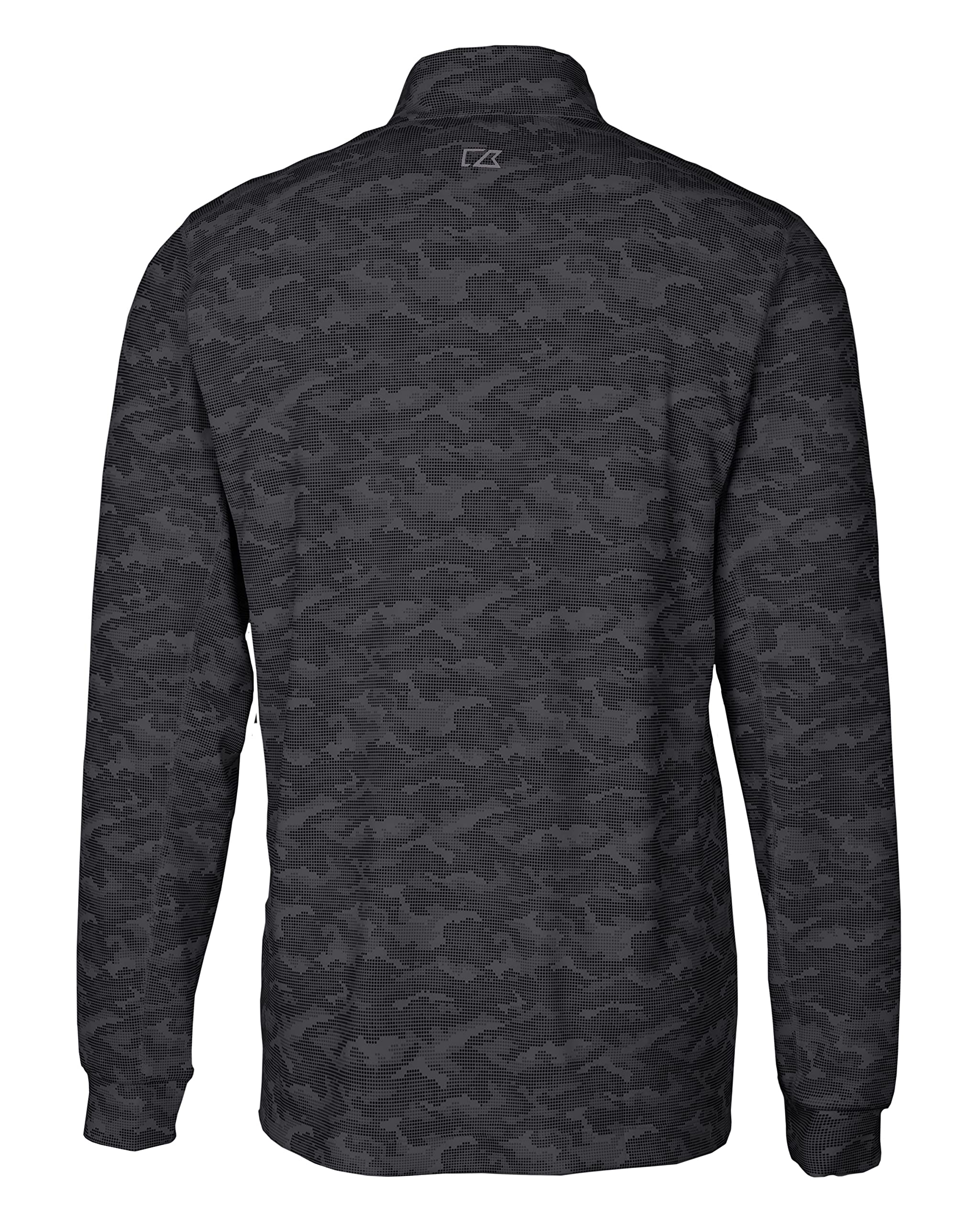 Cutter & Buck Men's Big & Tall Camo Print Stretch Quarter Zip Pullover - Lightweight Hunting & Outdoor Activewear for Hiking, Fishing & Casual Wear