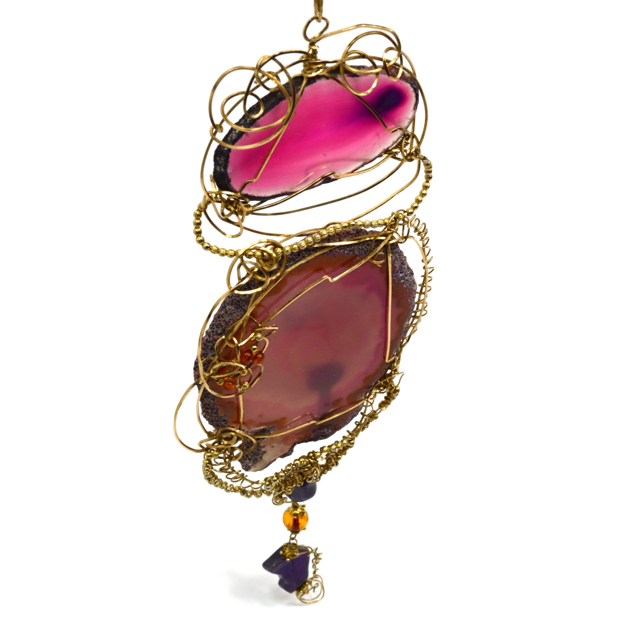 Stunning Handcrafted Amethyst Statement Necklace - 10 Unique Pendant Designs - Luxury Jewelry Gift for Women - Perfect for Weddings, Parties & Special Occasions