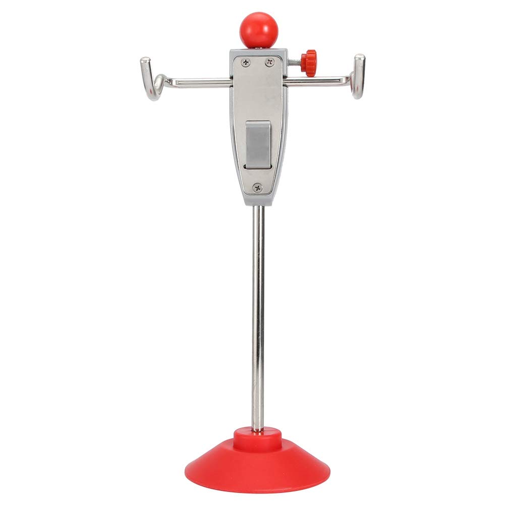 Heavy-Duty Car Alignment Rack - Steel & Plastic Steering Wheel Holder Stand Tool for Trucks & Vans (115mm Base, 155mm Width, 368mm Height) - Perfect for Auto Shops & DIY Vehicle Maintenance