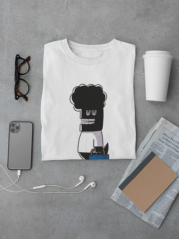 Men's Black Monster Graphic T-Shirt for Business Casual Wear - Comfortable Cotton Tee for Office, Outings & Everyday Style