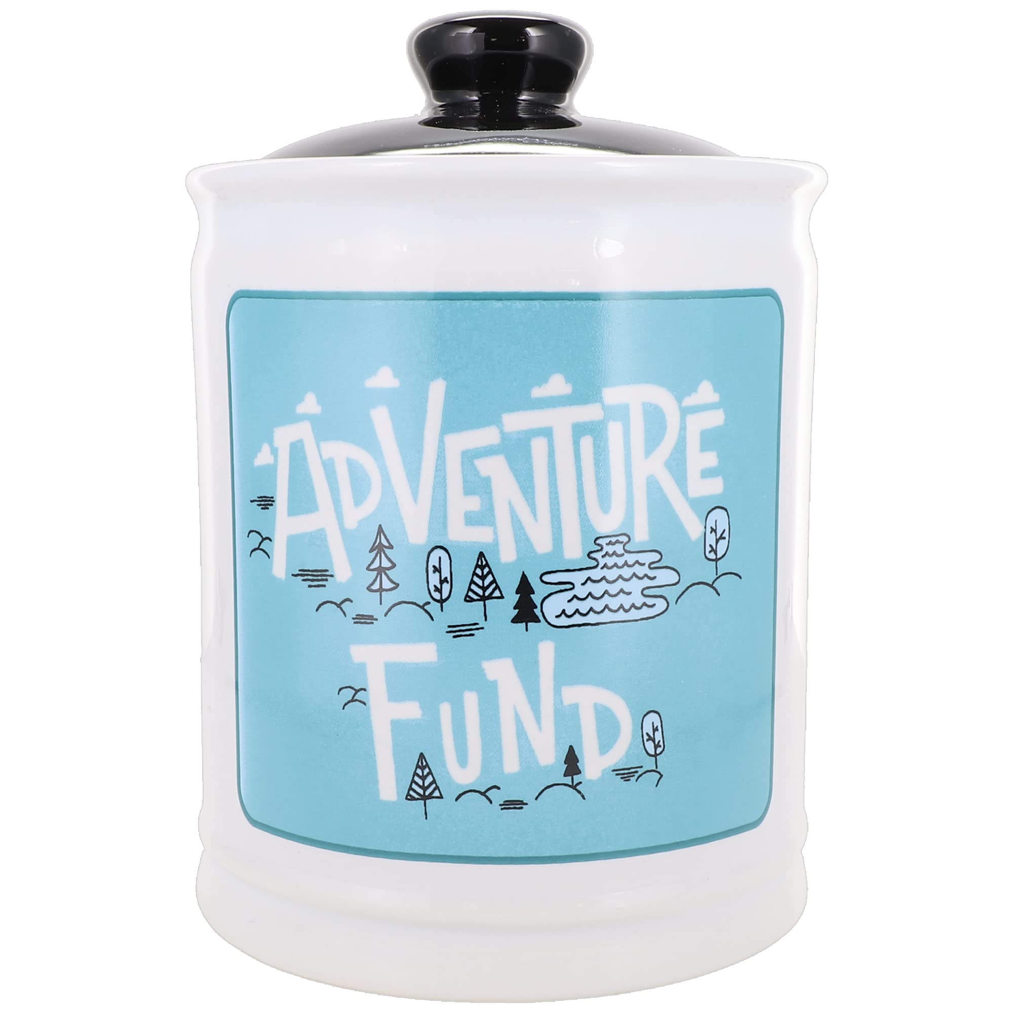Piggy Bank & Candy Jar for Travel Savings - Adventure Fund Money Jar for Vacation, Road Trips & Cruises - Perfect Gift for Men & Women - Bedroom Decor & Beach Essentials - Use for Saving Travel Money, Home Decor or as a Unique Gift