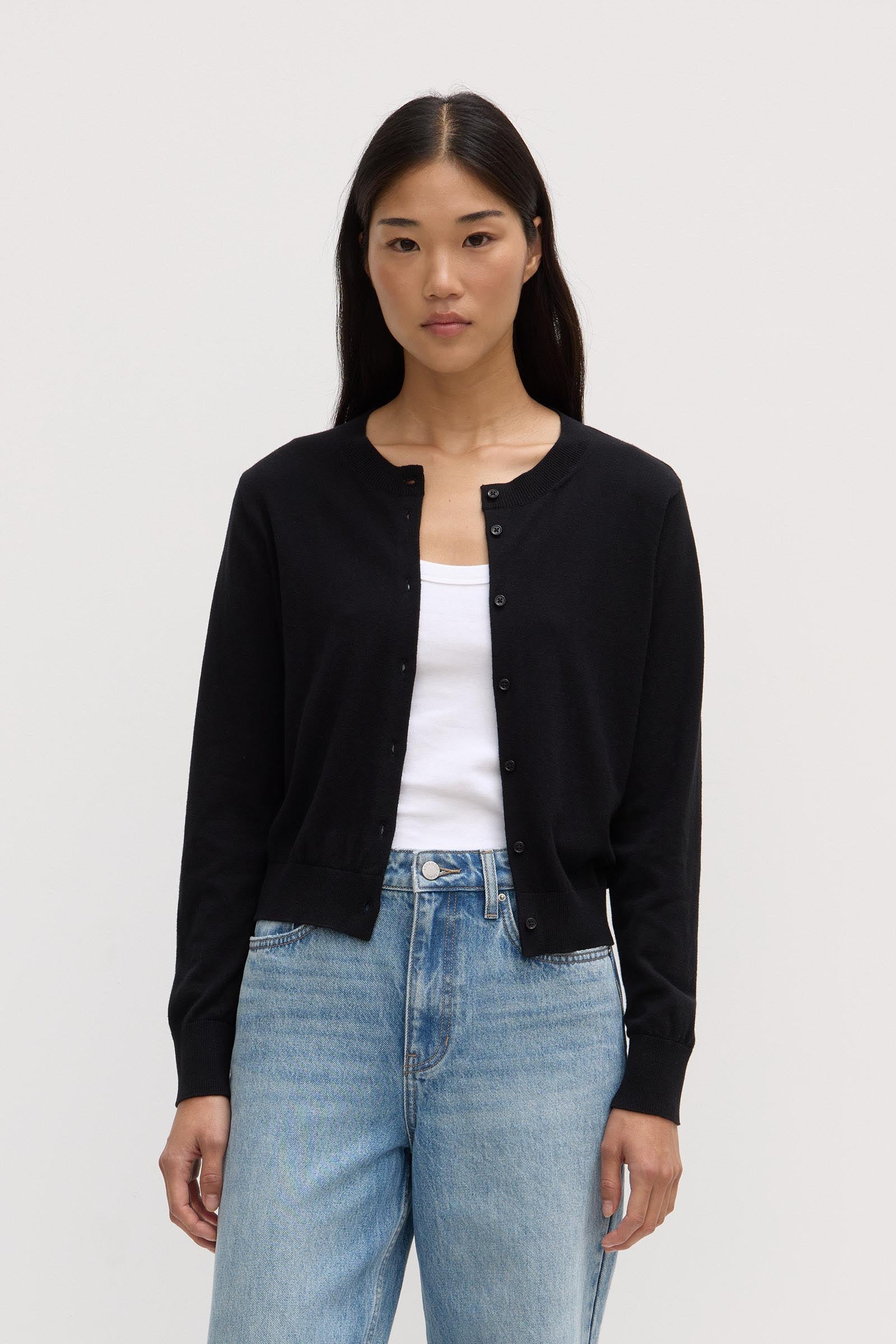 Soft & Cozy Semra Cotton Cashmere Cardigan Sweater for Women - Perfect for Fall Layering, Office Wear & Casual Outfits