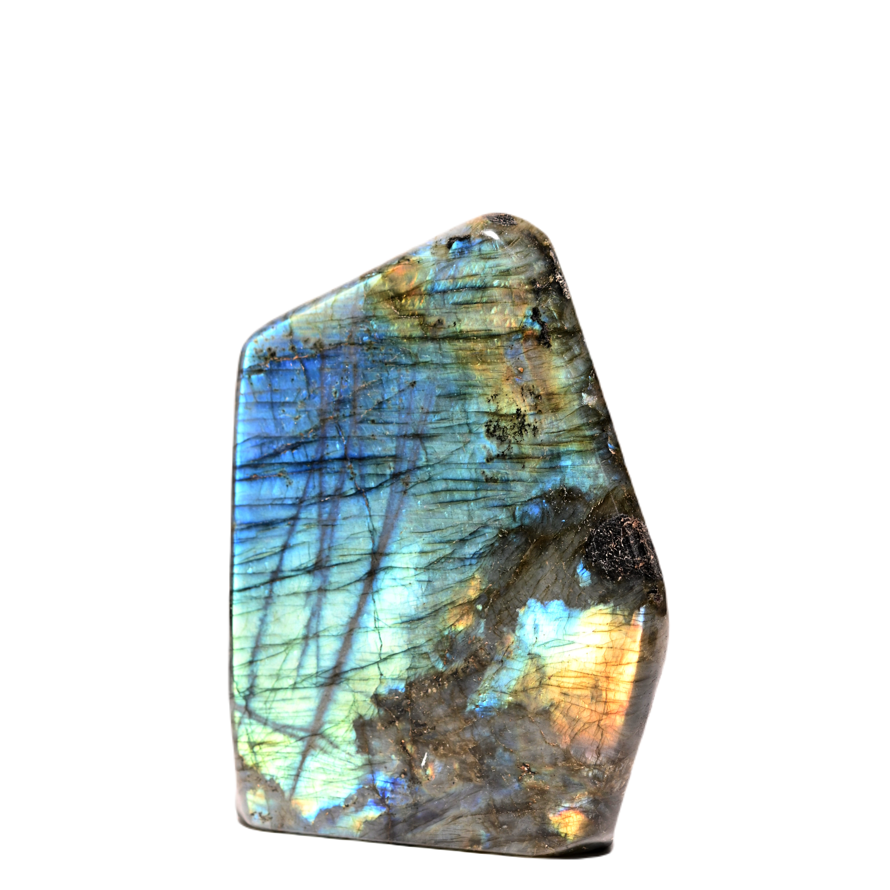 Natural Labradorite Free Form Polished Stone - Healing Crystal for Meditation, Home Decor & Jewelry Making | Spiritual Energy & Chakra Balancing