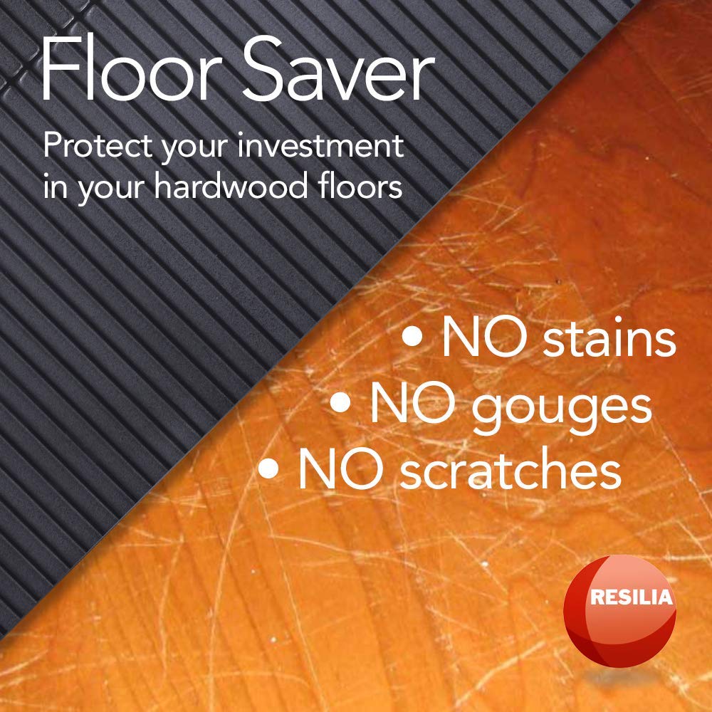 Heavy-Duty Exercise Equipment Floor Mat - Non-Slip Gym Mat for Weightlifting, Training & Home Workouts - Thick Protective Floor Cover for Hardwood & Tile Floors - Perfect for Home Gyms, Fitness Studios & Garage Workout Areas
