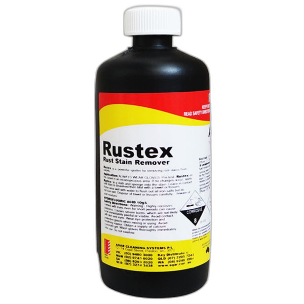 Agar Rustex Rust Stain Remover 500ml - Powerful Rust Remover for Metal, Concrete & Fabric - Ideal for Home, Garage & Outdoor Use
