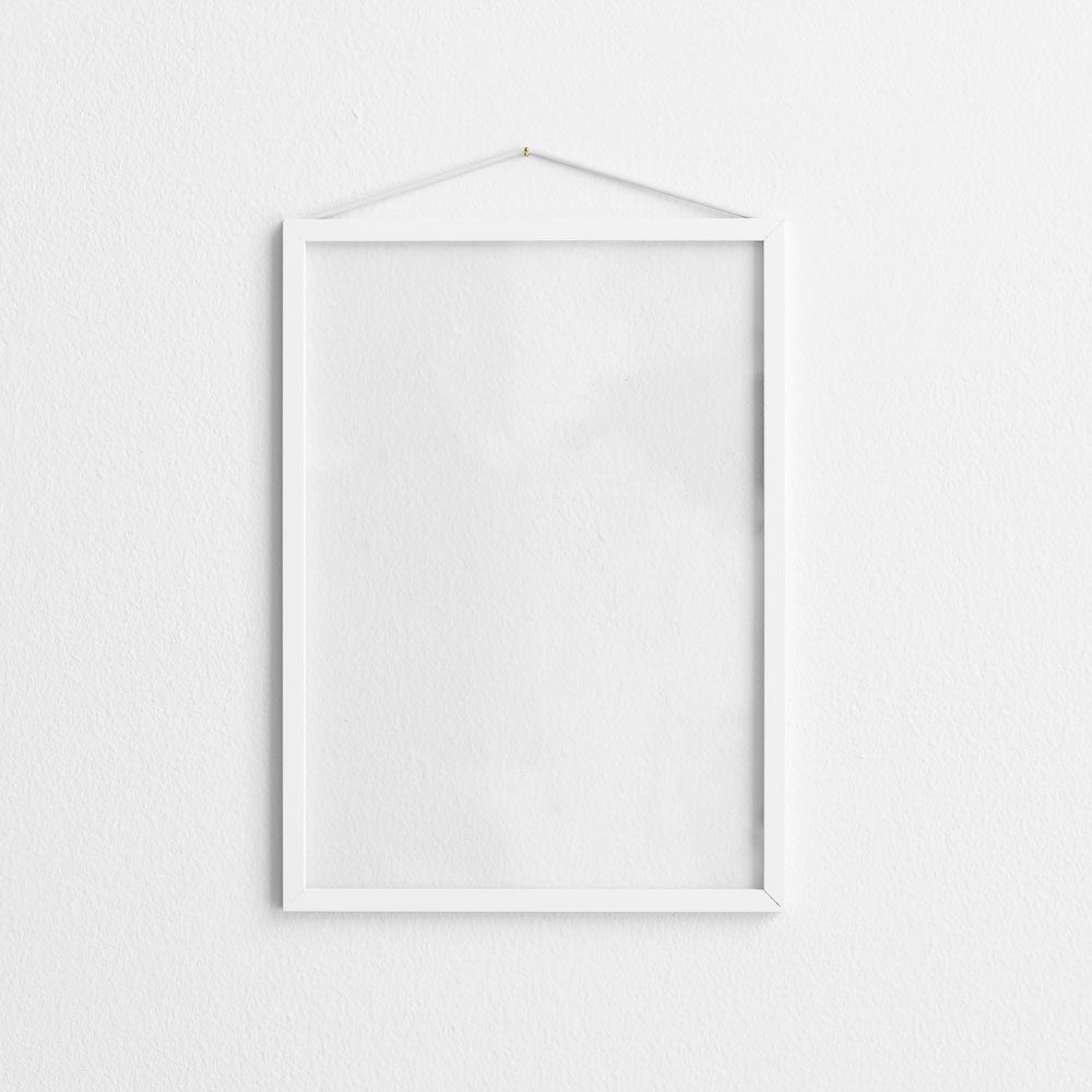 MOEBE White Powder Coated Picture Frame - 4 Sizes (8x10, 11x14, 16x20, 24x36) for Wall Art, Photo Display & Home Decor