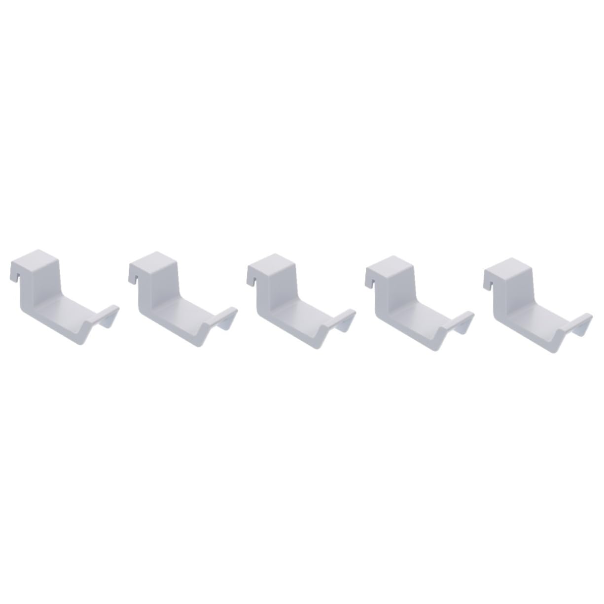 Mikikit 5-Piece Detachable Gaming Headset Holder with Non-Slip Silicone Pads - White Headphone Stand for PS5, Xbox & PC Gaming Setup - Perfect for Bedroom, Office, and Gaming Room Organization