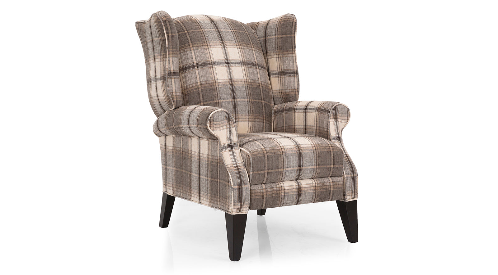 Comfortable Push Back Wing Chair - High-Quality Upholstered Lounge Chair for Living Room, Bedroom & Office - Perfect for Relaxing, Reading & Watching TV