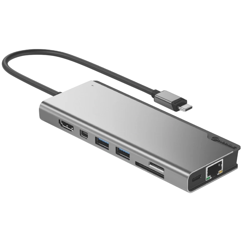 Alogic Port - High-Speed USB-C Hub with 4K HDMI, Ethernet, and USB Ports for MacBook, iPad, and Windows Laptops - Perfect for Home Office, Gaming, and Video Conferencing
