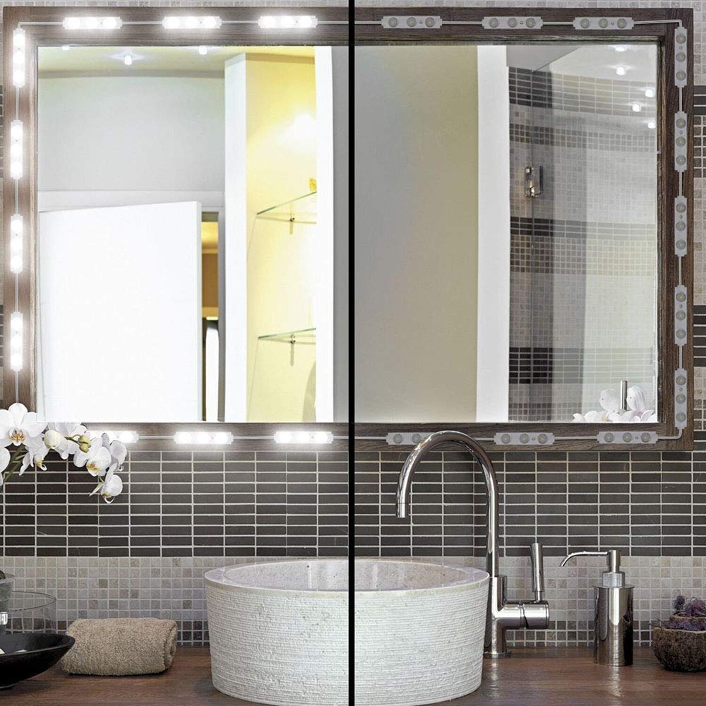 Hollywood LED Vanity Mirror Lights - 10ft Dimmable Touch Control for Makeup & Bathroom