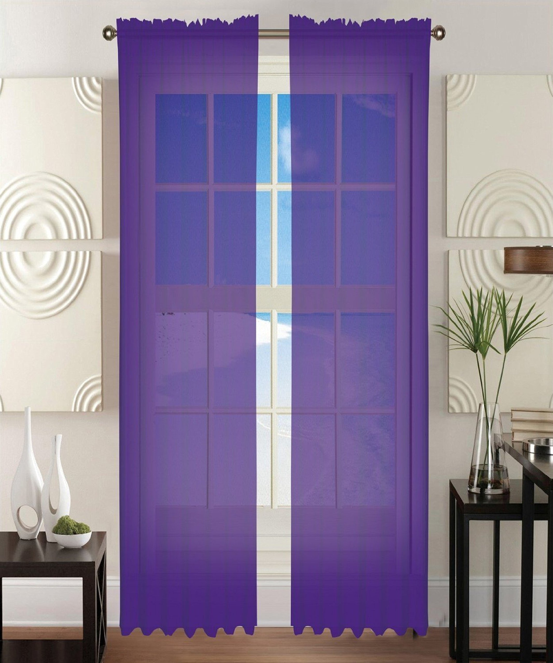 Elegant Sheer Curtains 60x84