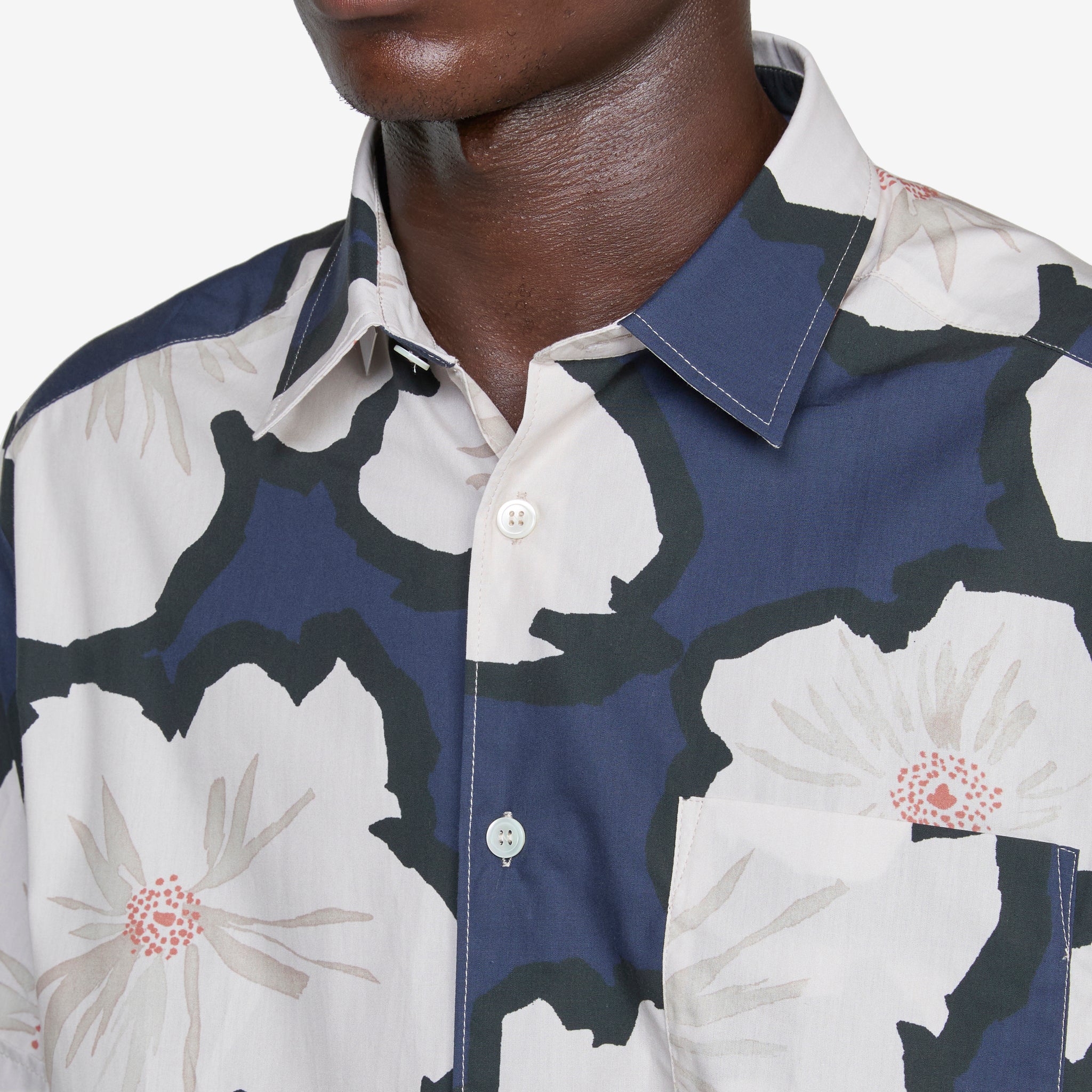 Ross Men's Dark Navy Casual Shirt - Comfortable & Stylish for Work, Outings & Everyday Wear