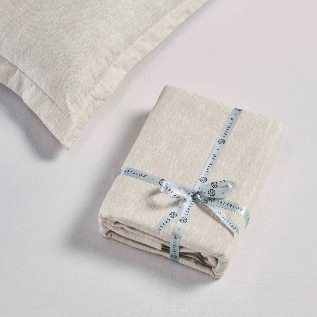 Soft Melange Flannel Cotton Two-Toned Brushed Duvet Cover Set - Cozy Bedding for Winter Nights & Guest Room Comfort