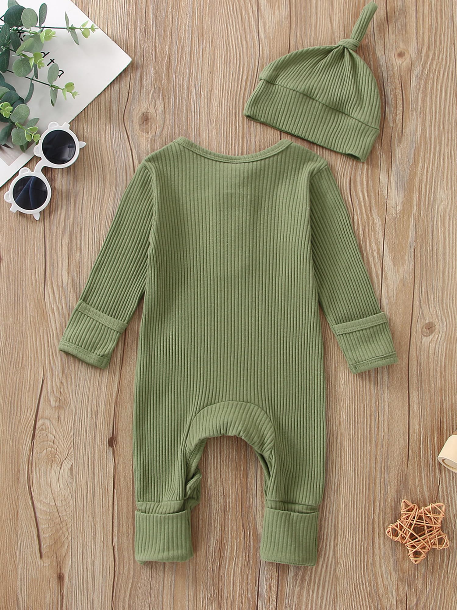 Adorable Baby Knit Ruffle Romper Outfit for Boys & Girls - Newborn Coming Home Clothes 0-18 Months | Perfect for Photoshoots, First Outings & Special Occasions