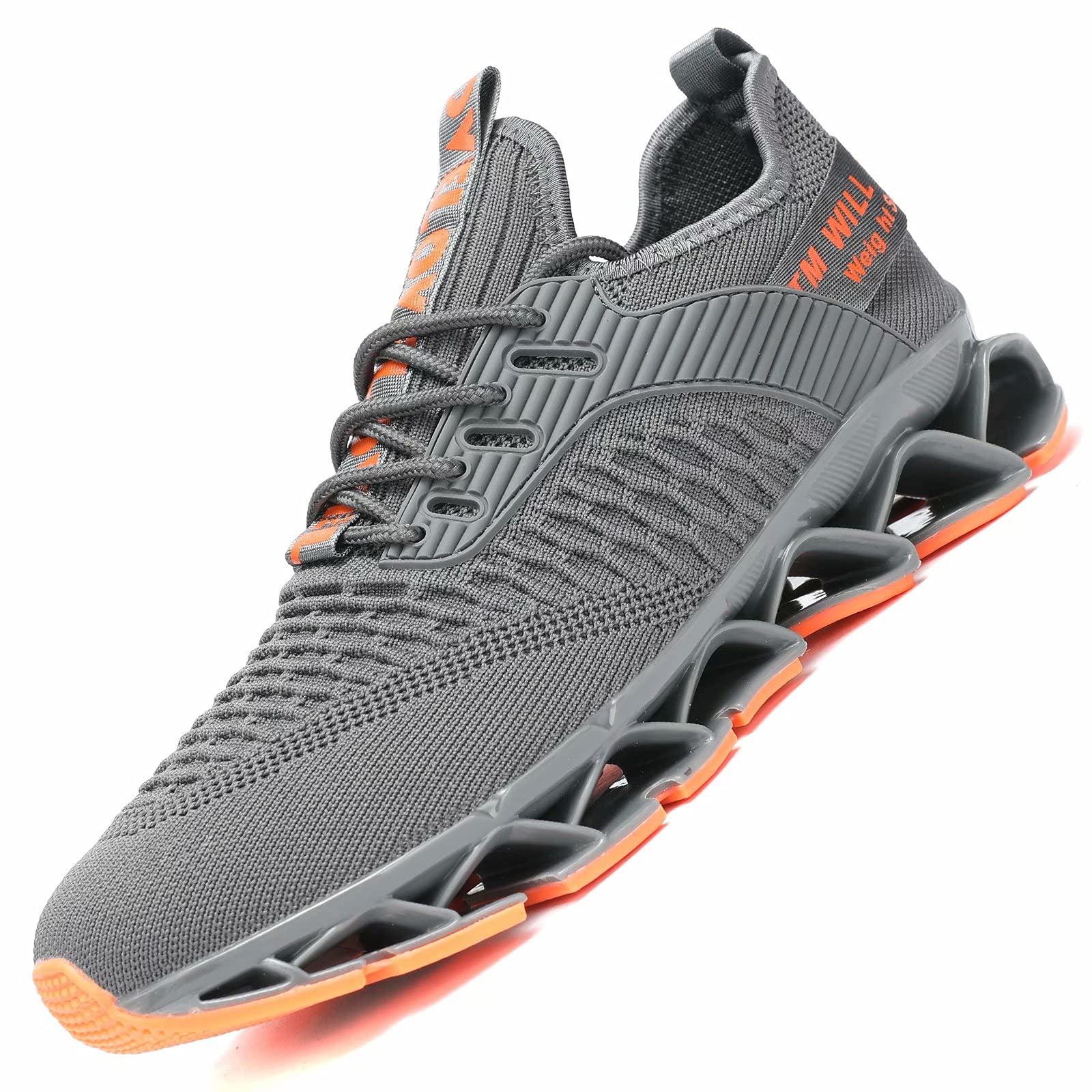 Chopben Men's Running Shoes - Non-Slip Blade Design Fashion Sneakers with Breathable Mesh & Soft Sole for Athletic Walking, Jogging & Casual Wear | Perfect for Gym, Workout & Daily Activities