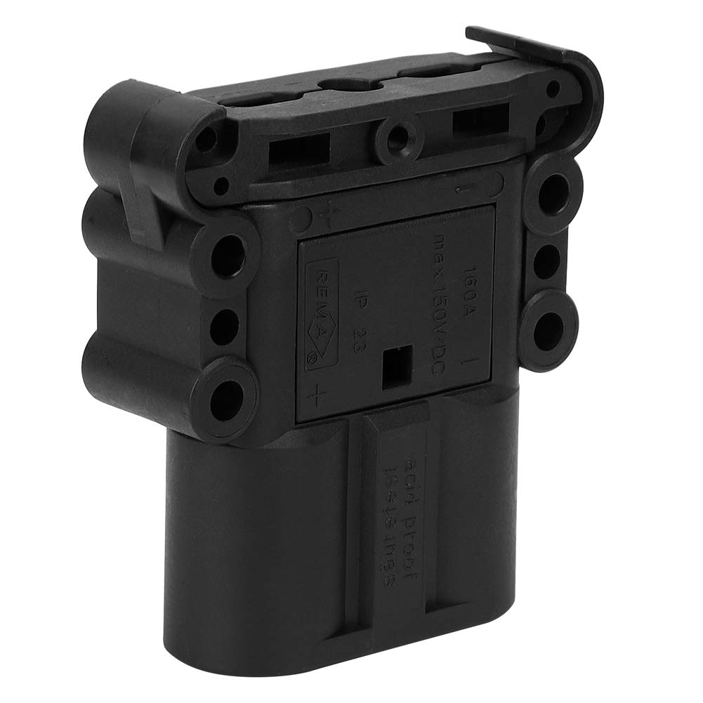 UL94V-0 Rated Male Electrical Wire Connectors - 50mm² for Electric Vehicles & Sightseeing Cars - Durable Black Automotive Connectors for EV Charging & Power Distribution
