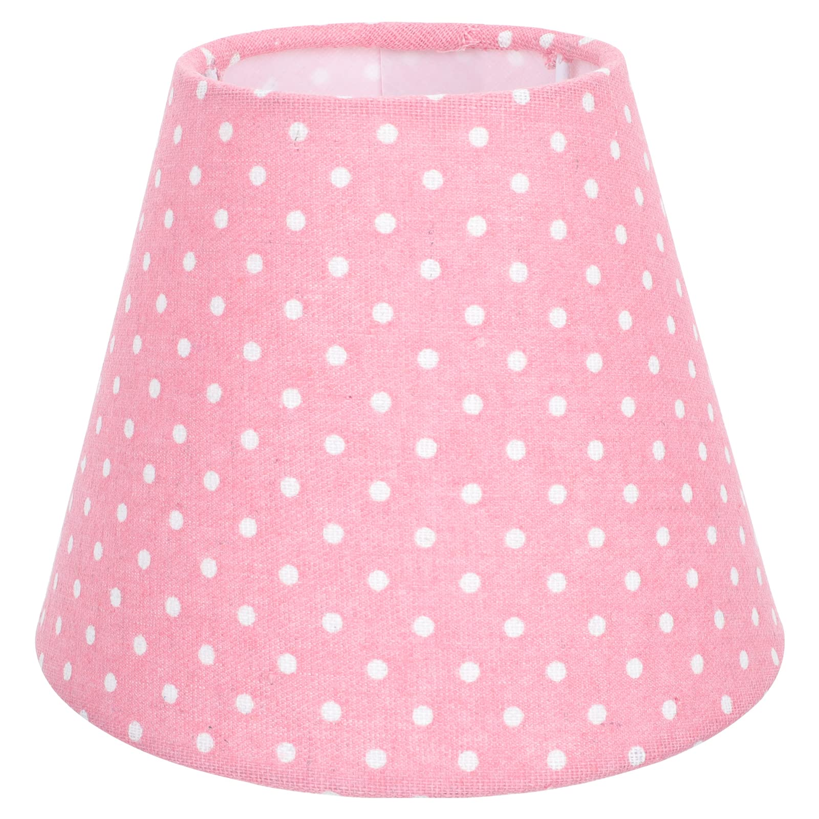 Polka Dot Fabric Lampshade - Decorative Cotton Lamp Cover for Bedroom, Living Room & Nursery - Stylish Home Decor Lighting Accessory