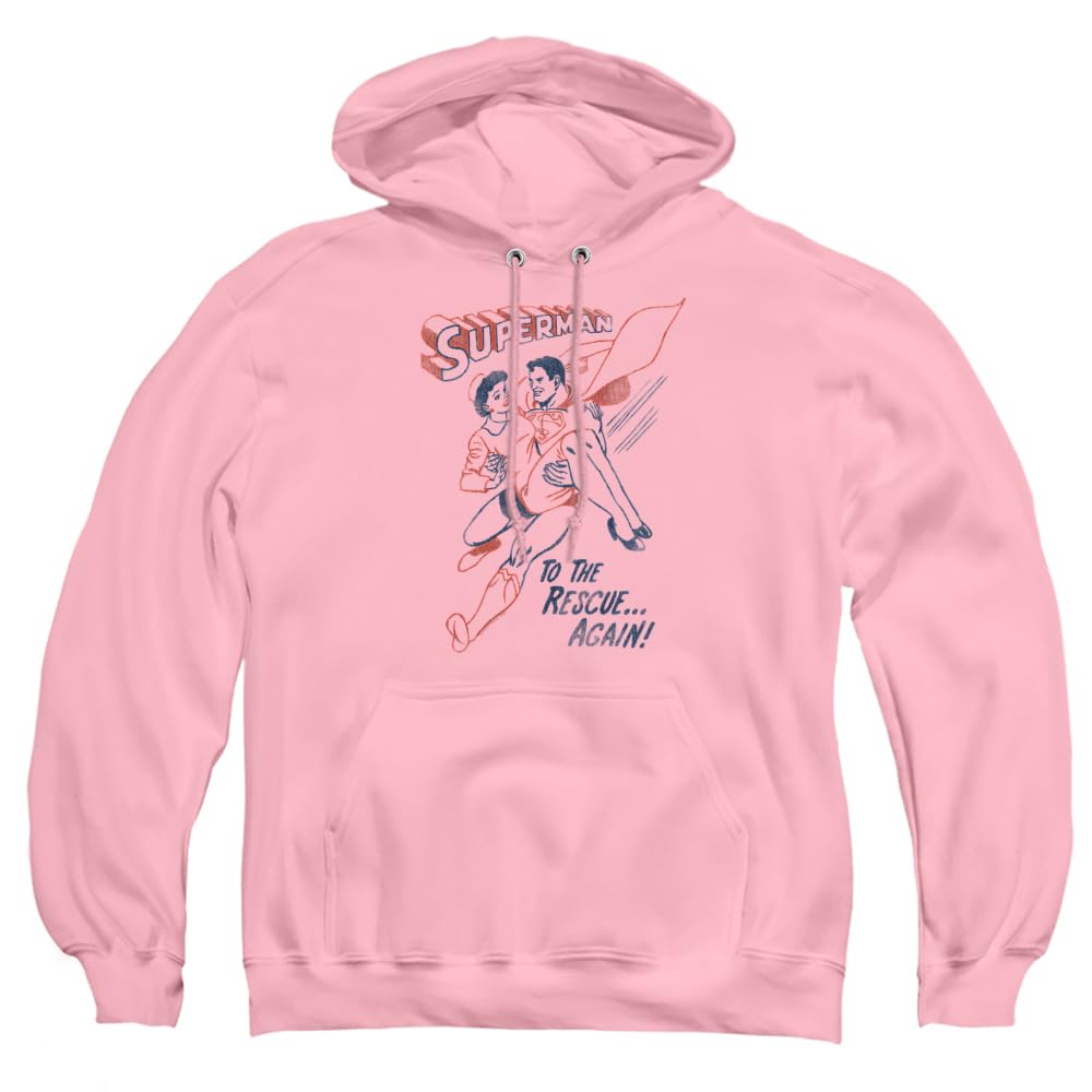 Superman Rescue Hoodie for Adults - Unisex Pullover for Casual Wear