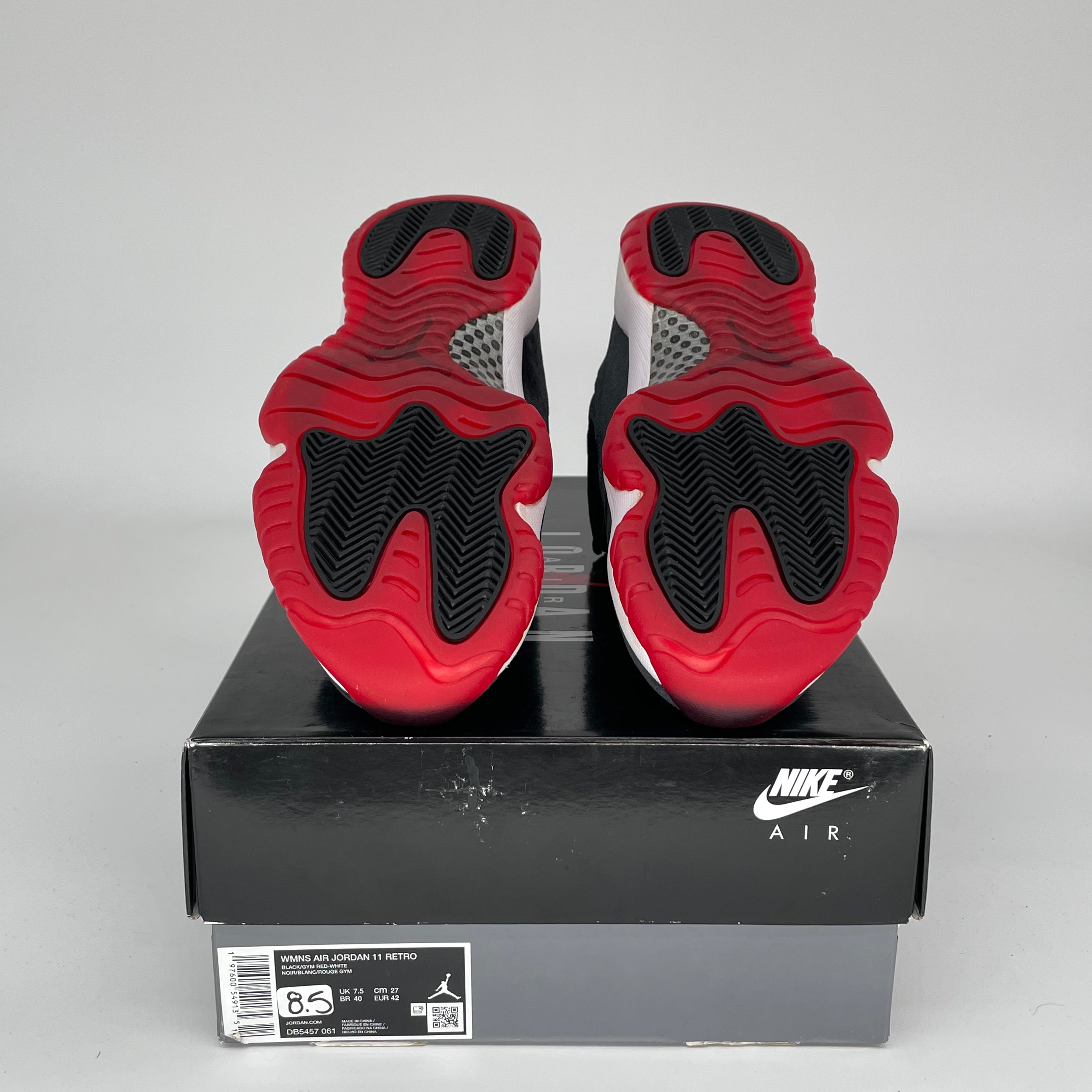 AIR JORDAN 11 BRED VELVET Basketball Shoes - Women's Size 8.5/10W (DB5457-061) - Perfect for Streetwear, Gym & Casual Fashion