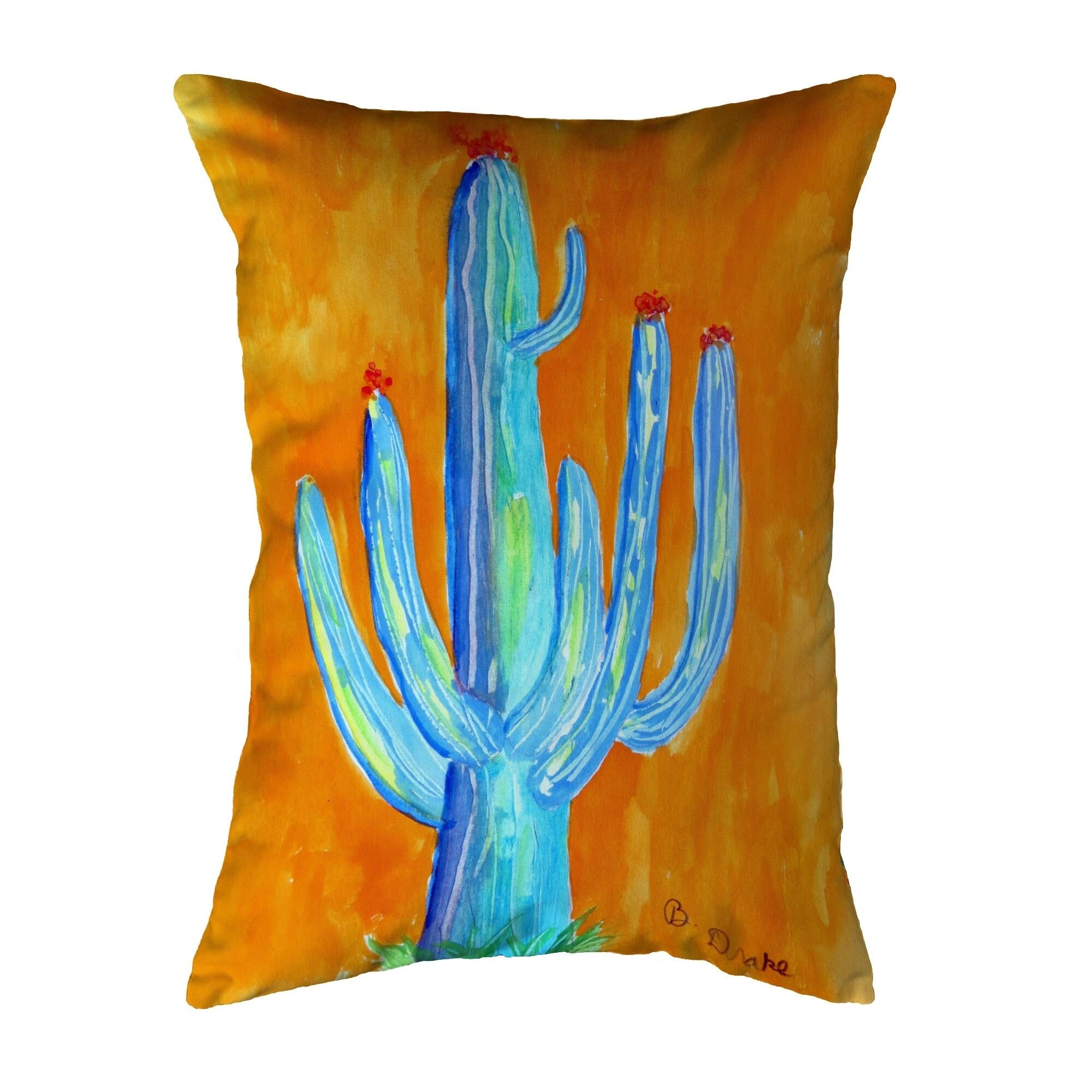 Betsy Drake KS1110 Decorative Throw Pillow 11x14 Inches - Multi Color Cushion for Sofa, Bed, Living Room & Home Decor