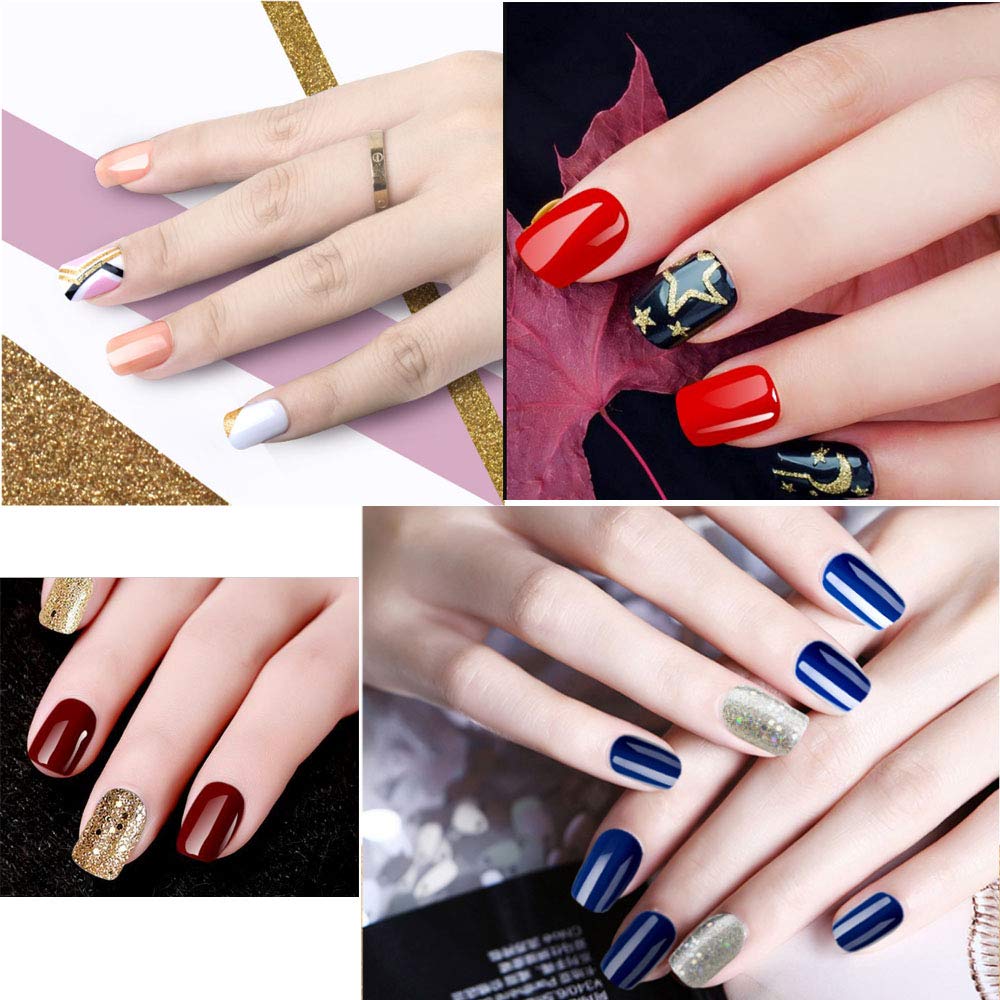 500pcs Clear Short Square Fake Nails - Full Cover Acrylic Nail Tips for Women, DIY Nail Art & Salon Manicure - Perfect for Everyday Wear, Parties & Special Occasions