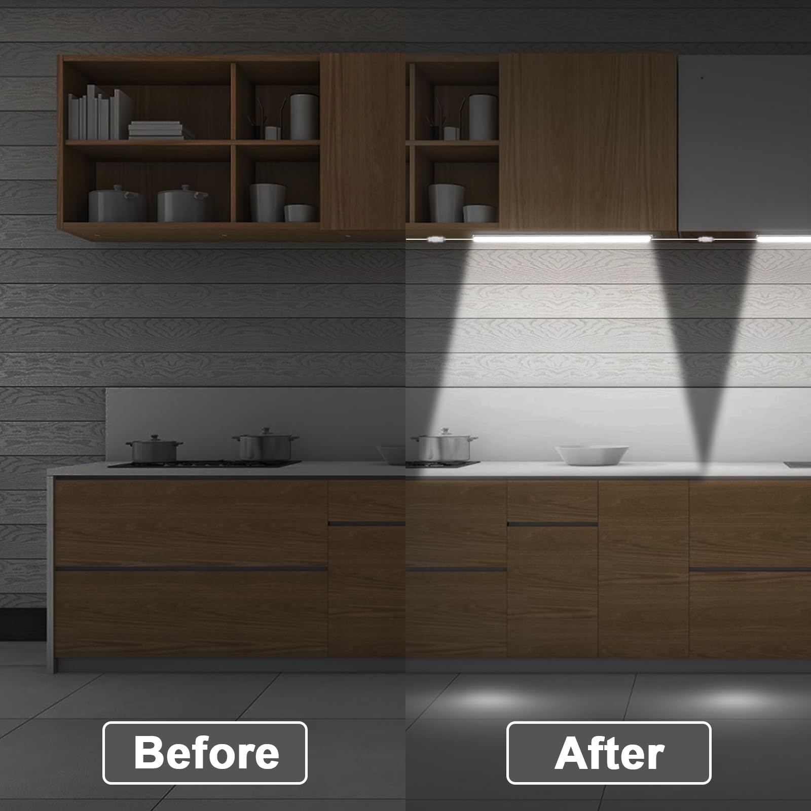 Daymeet Ultra Thin 12 Inch LED Under Cabinet Lights - Super Bright, 3 Color Temperatures, Dimmable with Remote & App Control - Perfect for Kitchen, Closet, Pantry, and Workspace Lighting (3 Pack)
