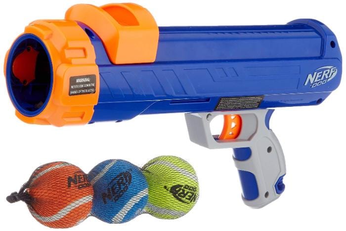 Nerf Dog Small Tennis Ball Blaster Toy for Dogs - Fun Interactive Fetch Launcher for Small & Medium Dogs - Perfect for Backyard Play, Training & Outdoor Exercise
