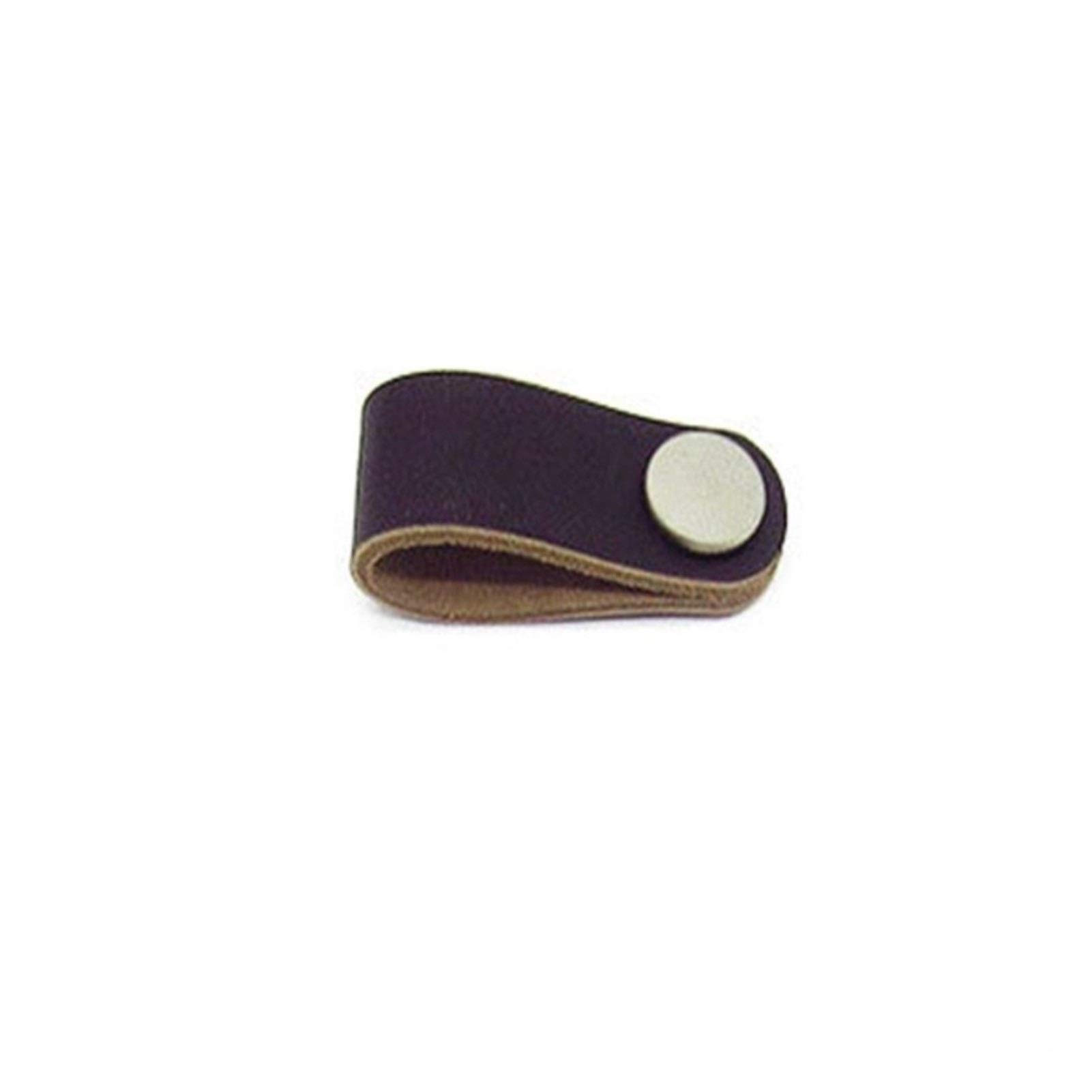 Soft PU Leather Cabinet Handles - Black Dresser Drawer Knobs for Kitchen & Furniture (Single Hole) - Perfect for Bedroom Dressers, Kitchen Cabinets & Office Furniture Hardware