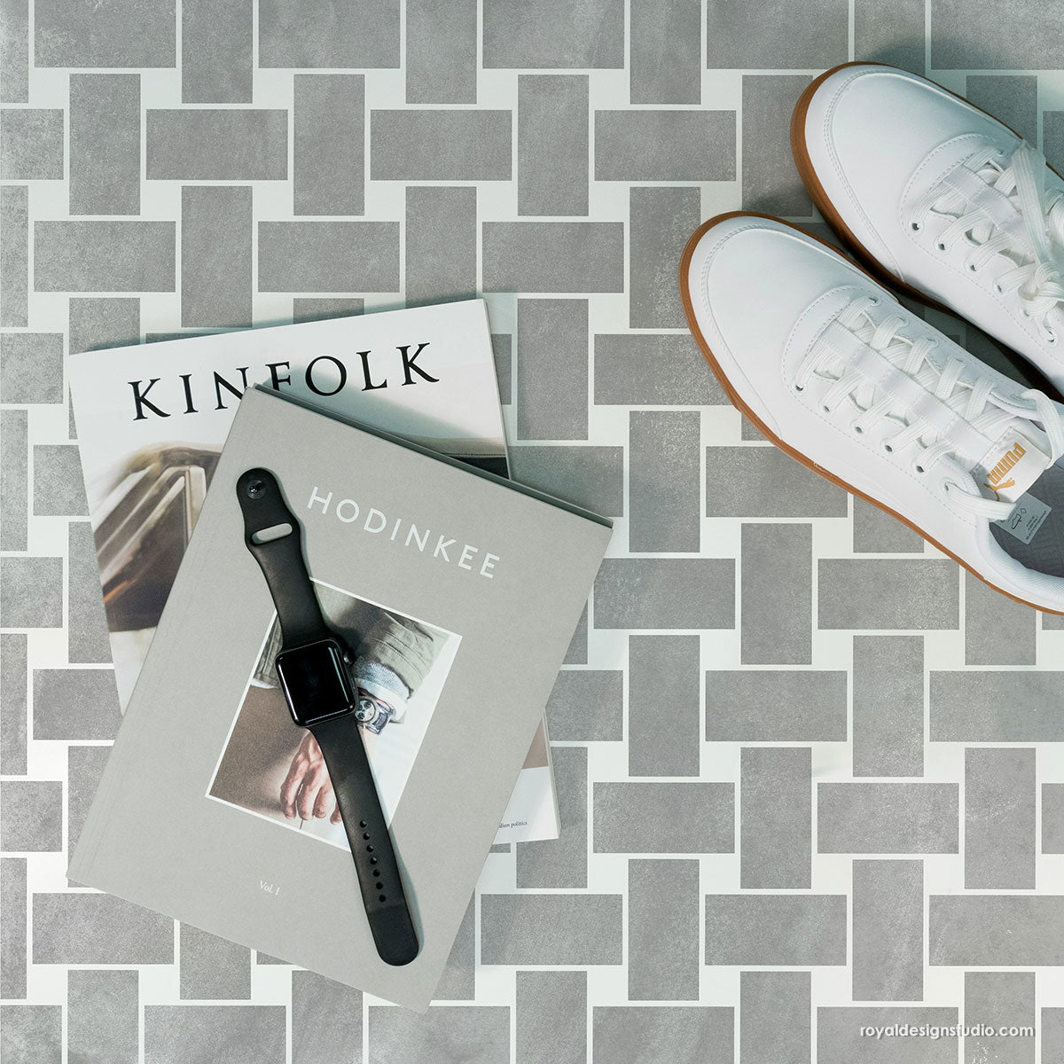 Premium Mosaic Weave Floor and Wall Tile - Waterproof & Durable Ceramic Tiles for Bathroom, Kitchen Backsplash, and Shower Walls