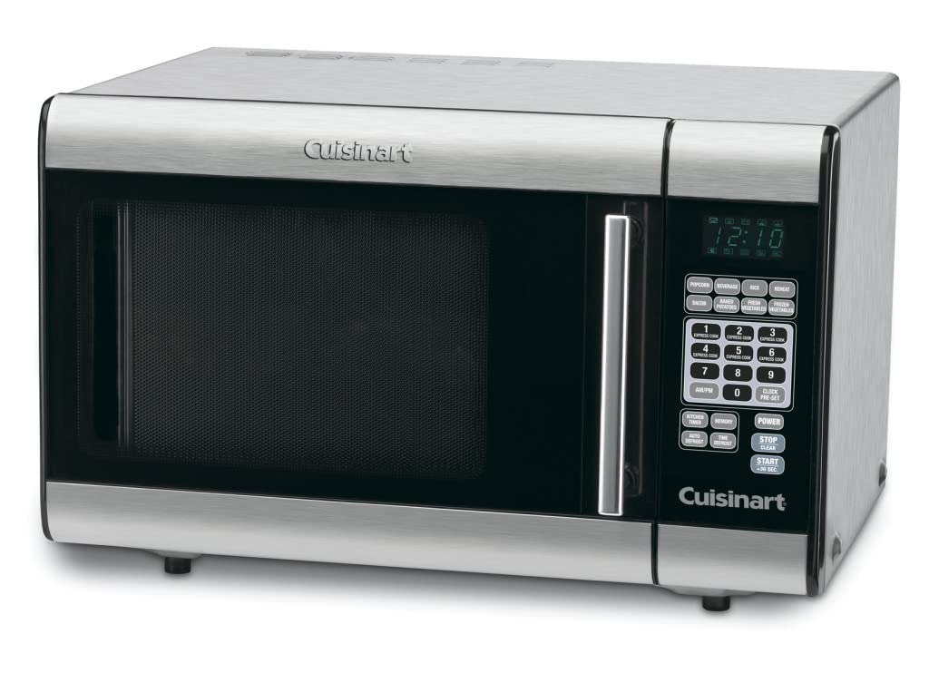 Cuisinart CMW-100 1.0 Cu Ft Stainless Steel Countertop Microwave Oven - Perfect for Small Kitchens, Dorms & Office Break Rooms