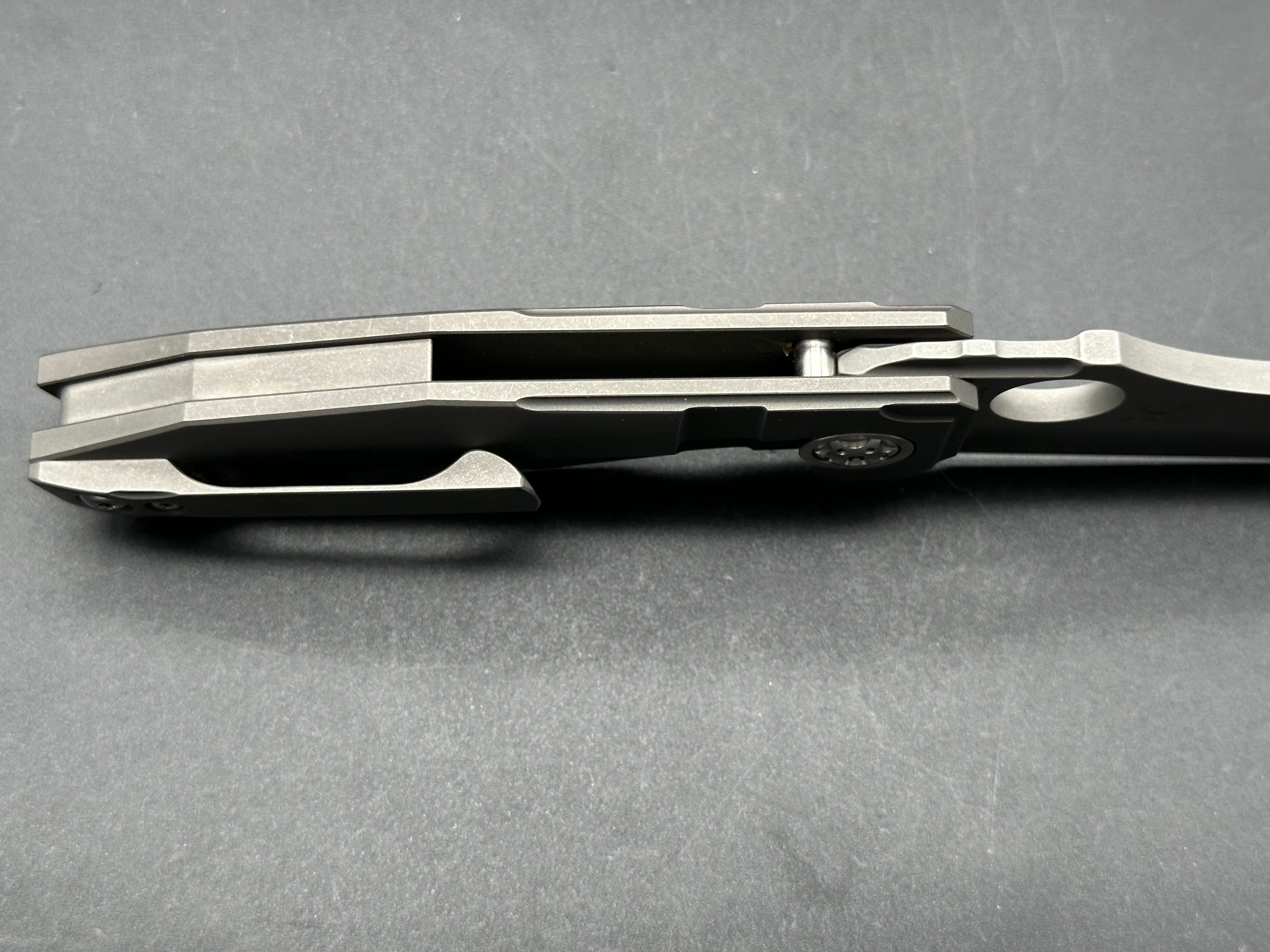 Spyderco Stovepipe Frame Lock Folding Knife - Titanium Handle, 2.8