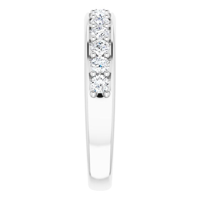 0.50 Carat Round Cut Diamond Wedding Band - Elegant & Timeless Ring for Engagement, Proposal, Anniversary & Special Occasions