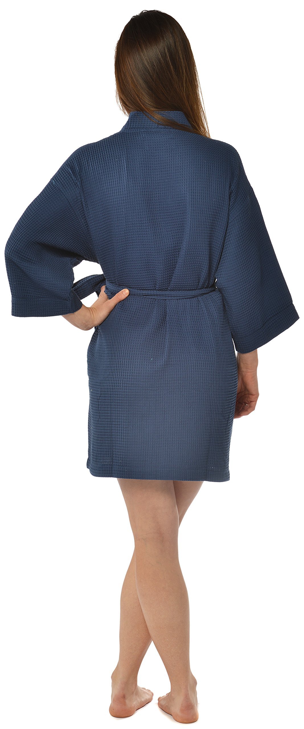 Luxury Women's Waffle Weave Spa Robe - Soft & Absorbent Cotton Bathrobe for Relaxation - Perfect for Home, Spa, Hotel & After Shower Comfort