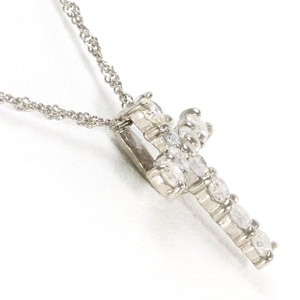 18K White Gold Diamond Necklace for Women - Elegant Pendant Jewelry Gift for Anniversary, Wedding & Special Occasions