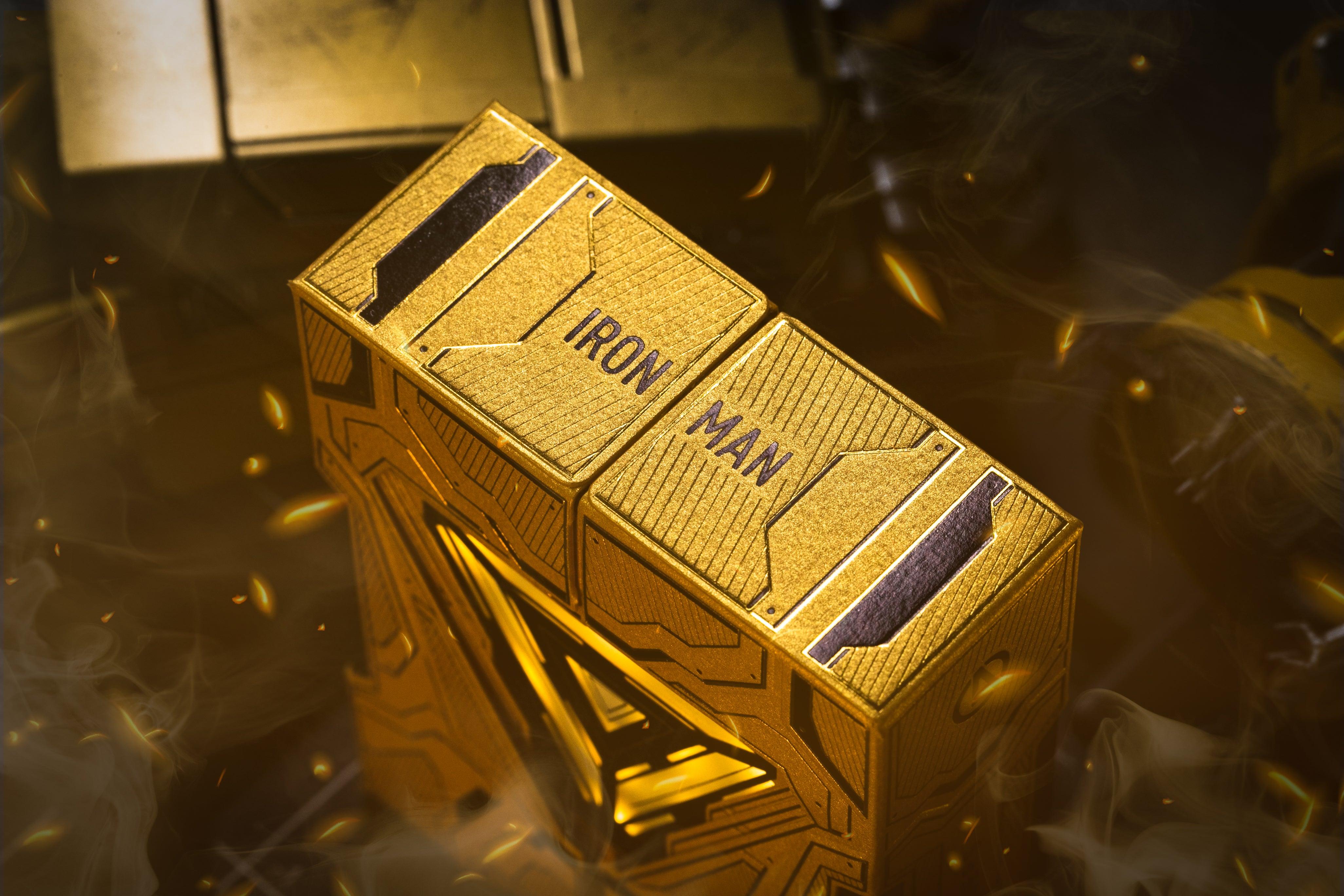 Iron Man MK 21 Gold Foil Playing Cards - Premium Collectible Marvel Superhero Poker Cards for Game Nights, Gifts & Collectors