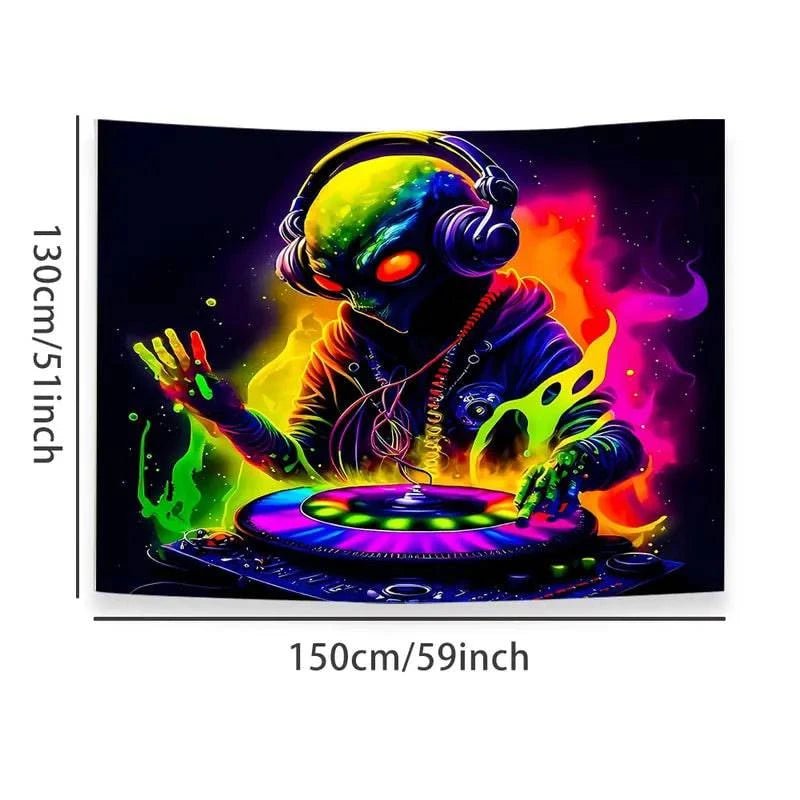 Alien DJ Headphones - Wireless Bluetooth Over-Ear Headphones for DJing & Music Lovers | Perfect for Studio Mixing, Gaming & Nightclubs