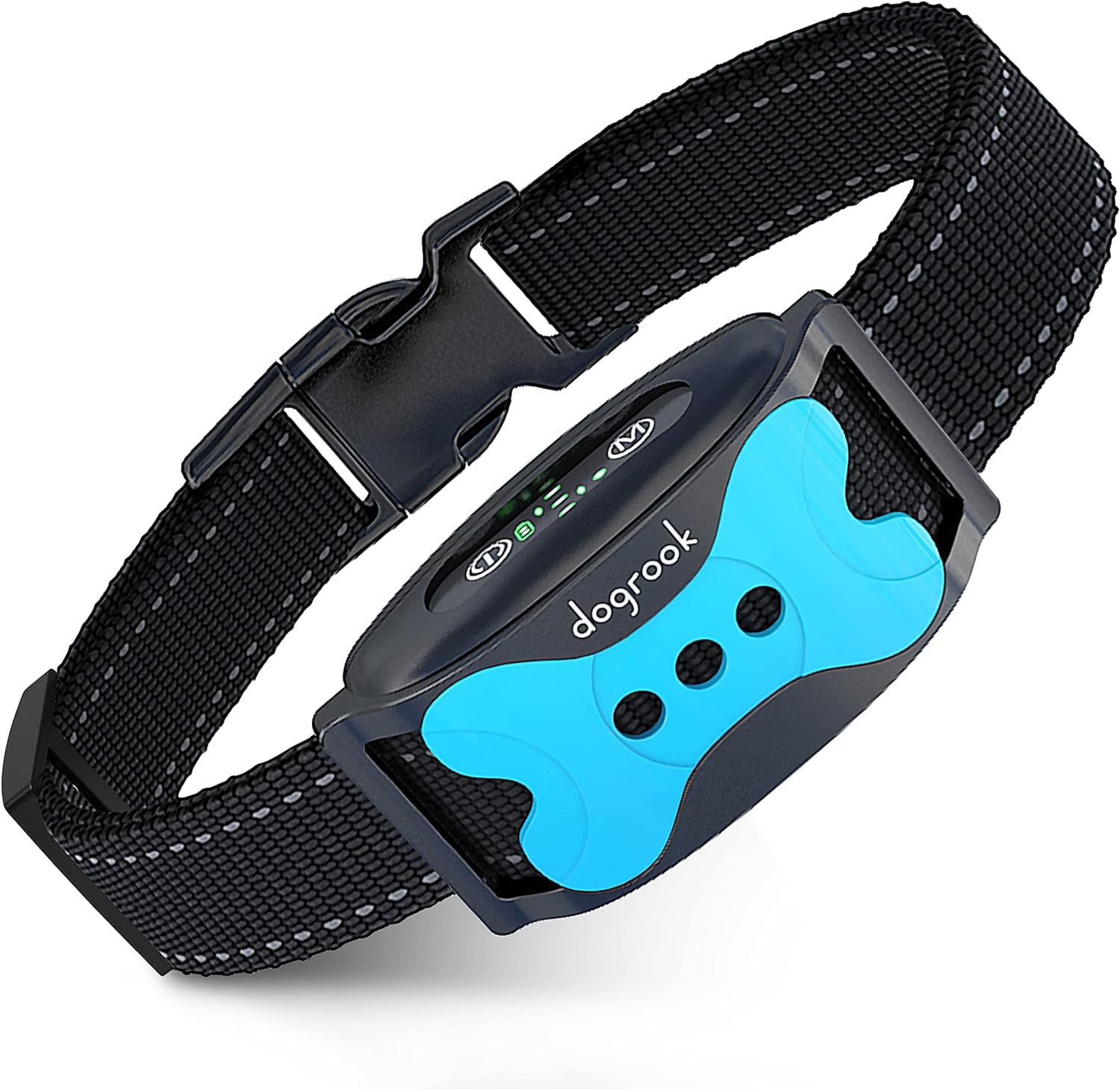 Smart No Shock Dog Bark Collar - Rechargeable Anti Bark Training Collar with Beep & Vibration for Small, Medium & Large Dogs (12-110 lbs) - Perfect for Home, Yard & Travel Use