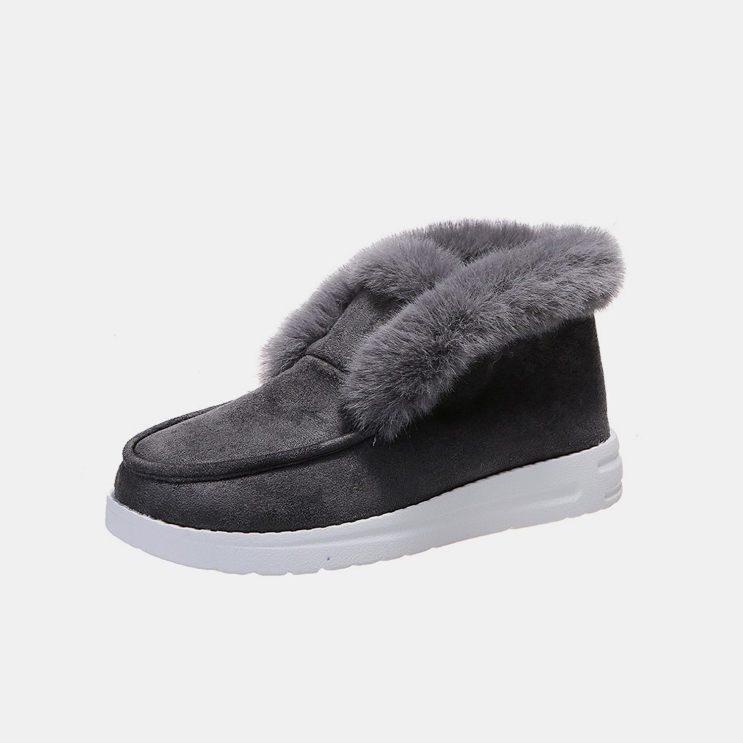Warm Furry Suede Snow Boots for Women - Waterproof Winter Boots with Non-Slip Sole - Perfect for Snowy Days, Hiking & Outdoor Activities