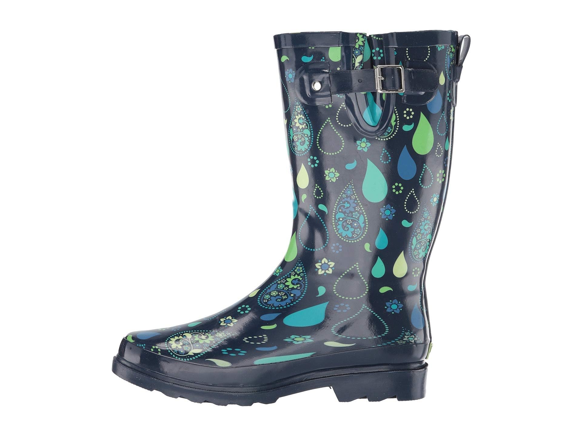 Western Chief Women's Tall Waterproof Rain Boots - Outdoor Garden Shoes for Walking, Hiking & Yard Work - Comfortable & Durable for Wet Weather