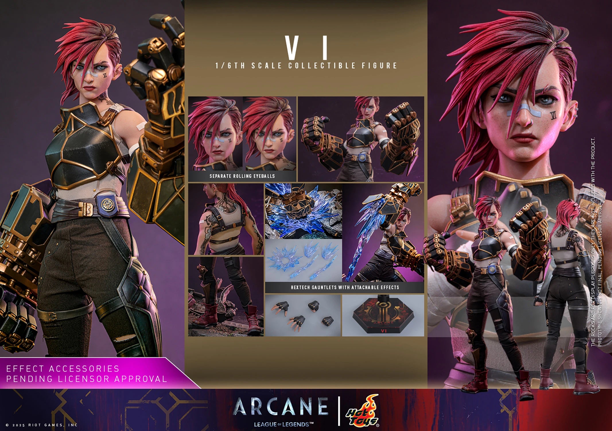 Hot Toys TMS138 League of Legends Arcane VI 1/6 Scale Collectible Action Figure - Perfect for Display, Gifts & Gaming Enthusiasts