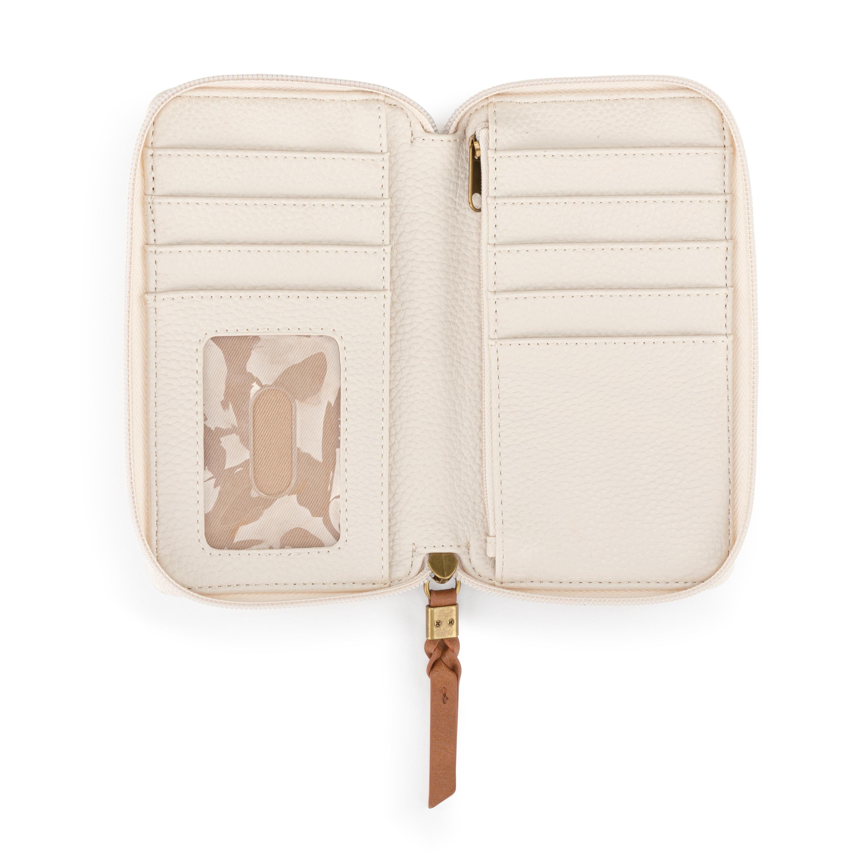 Premium Silverlake Smartphone Wallet - Genuine Leather & Stone Block Design - Slim RFID Blocking Card Holder for iPhone & Android - Perfect for Travel, Work & Everyday Use