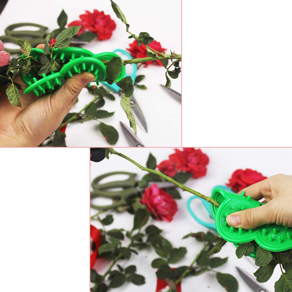 Luckycivia 9-Pack Rose Thorn Stripper Tool - Professional Rose Stem Thorn & Leaf Remover for Floral Arrangements, Gardening, and DIY Bouquets - Perfect for Florists, Gardeners, and Flower Enthusiasts