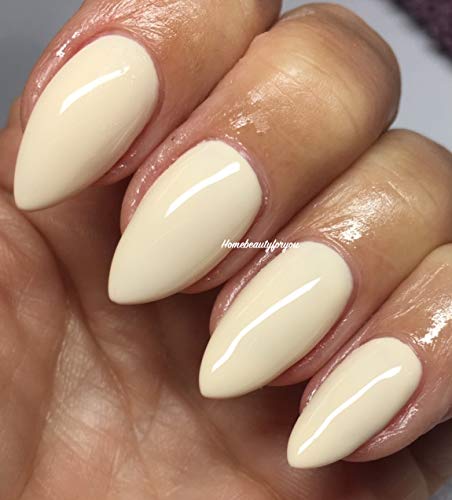 Bluesky Gel Nail Polish IVORY Wild Mushroom - 10ml UV LED Soak Off Nail Polish in Ivory Color (QXG729) - Long Lasting, Chip Resistant - Perfect for Salon, Home Manicures & Special Occasions