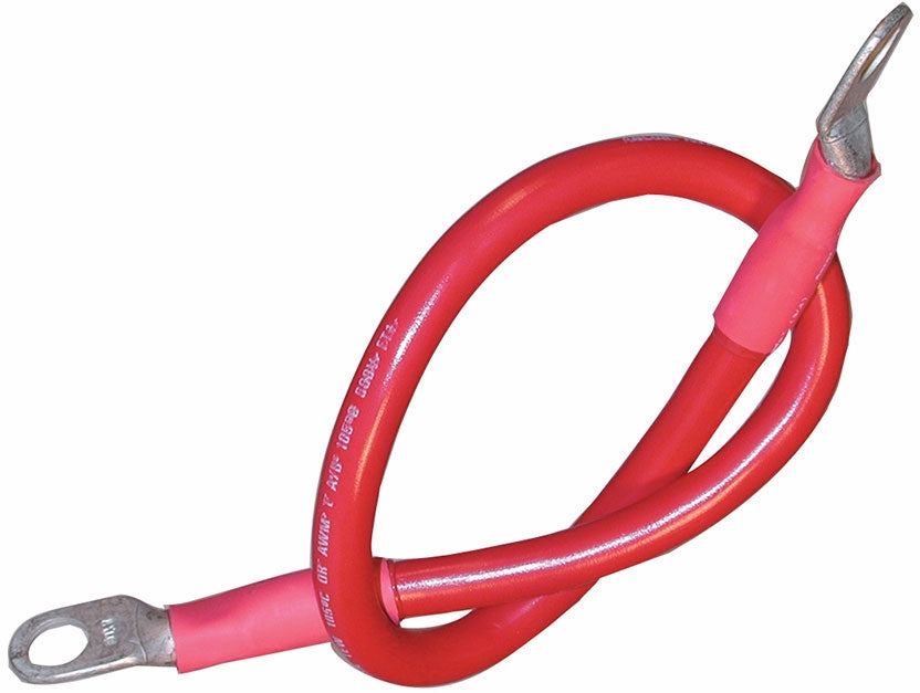 Premium Marine Battery Cable Assembly - Heavy Duty Tinned Copper Wires for Boats, RVs & Solar Power Systems - Corrosion Resistant & High Conductivity