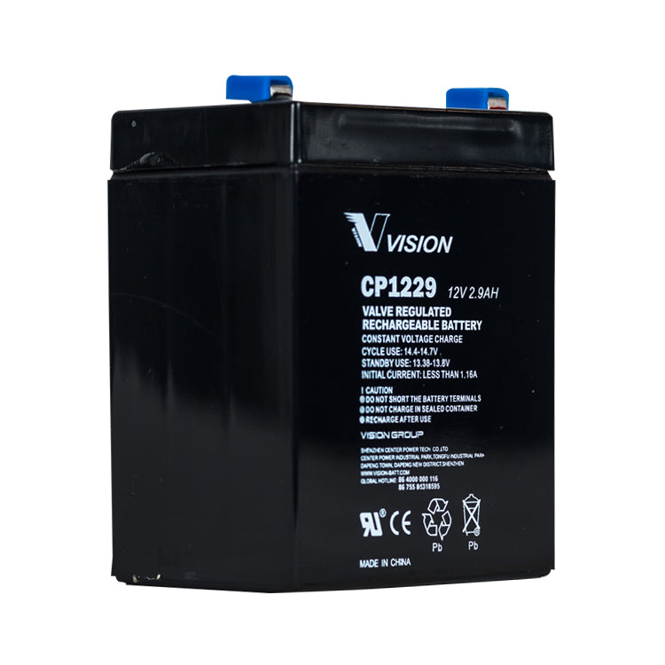 12V 2.9Ah Sealed Lead Acid (SLA) Rechargeable Battery - Power Backup for Security Systems, Emergency Lights & UPS Devices