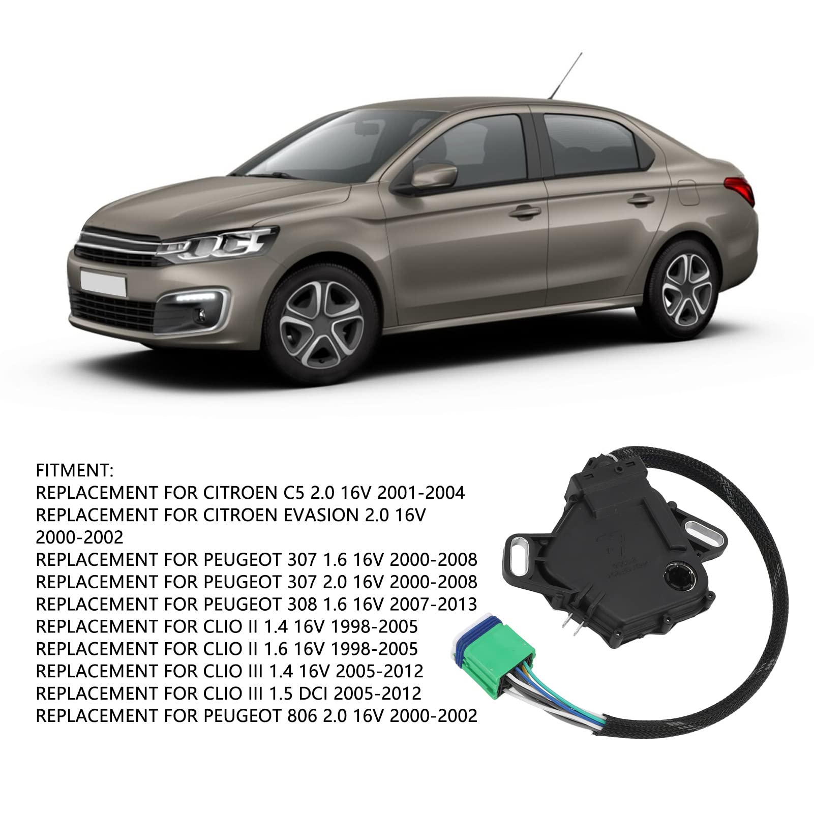 Peugeot 307 308 Neutral Safety Switch Replacement - 2529.27 Multifunction Transmission Switch for Smooth Gear Shifting | Perfect for Automatic Transmission Repair & Maintenance