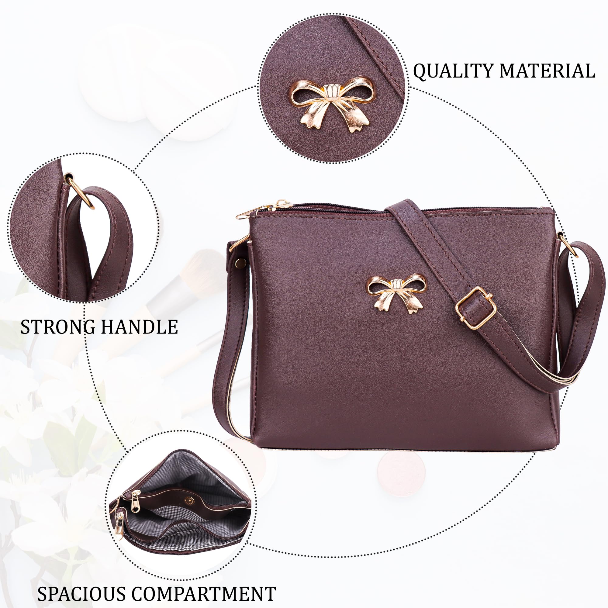 Stylish Crossbody Sling Bag for Women & Girls - Fashionable Shoulder Purse for Daily Use, Travel, Shopping & Outings