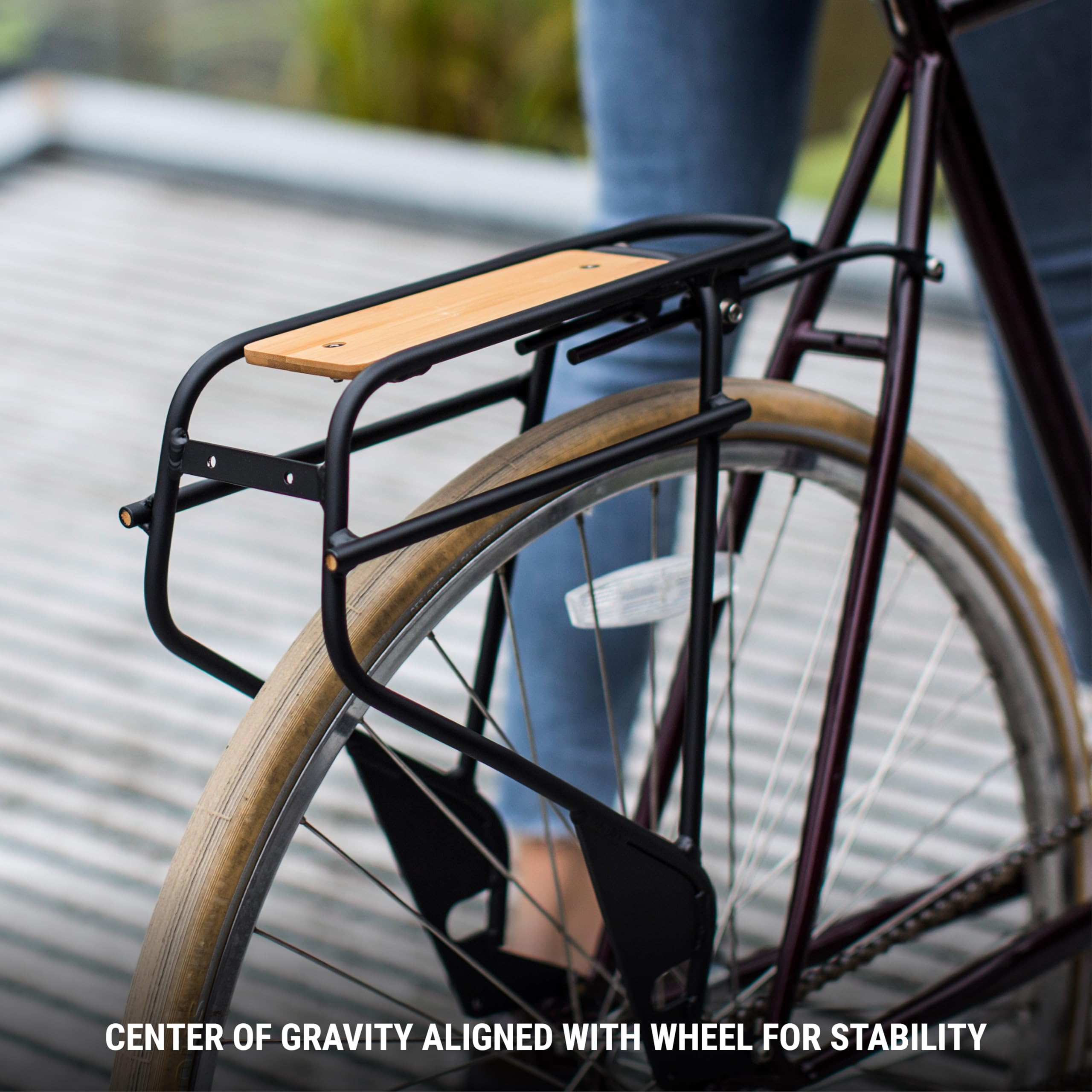 PDW Everyday Rear Bike Rack - Durable Bicycle Cargo Carrier for Commuting, Touring & Shopping | Perfect for Urban Cycling & Grocery Hauling